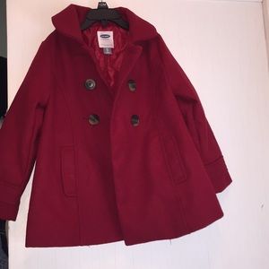 Toddler burgundy Peacoat